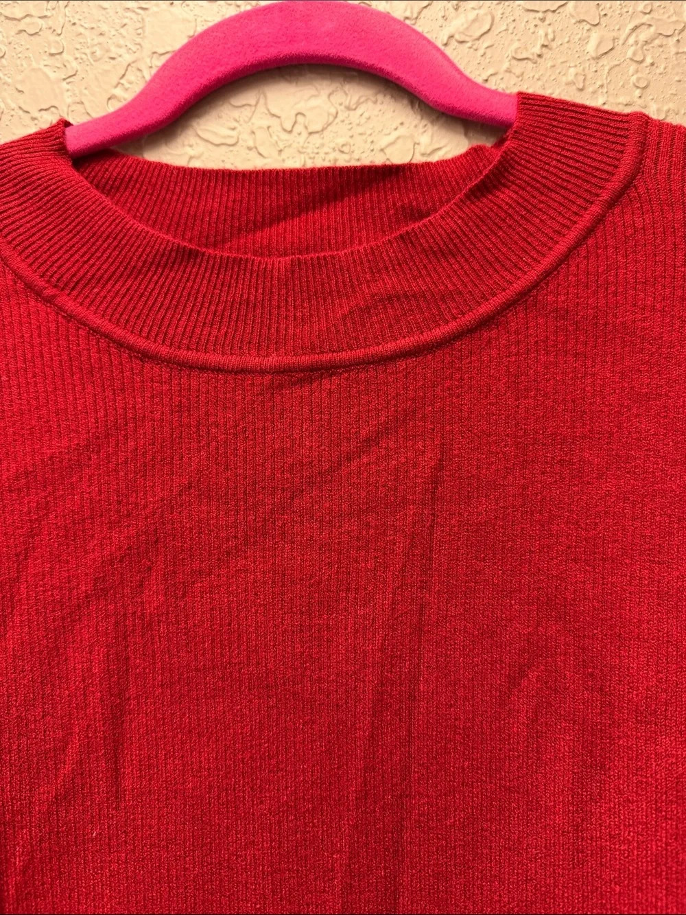 Mudpie one size Classic Women's Red Crewneck Knit Sweater - Picture 2 of 4